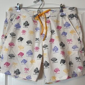 The North Face Class V Ripstop Boardshorts White Campfire Print Size 36 / Large